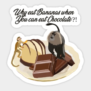 Chocolate Monkey Foodies Sticker